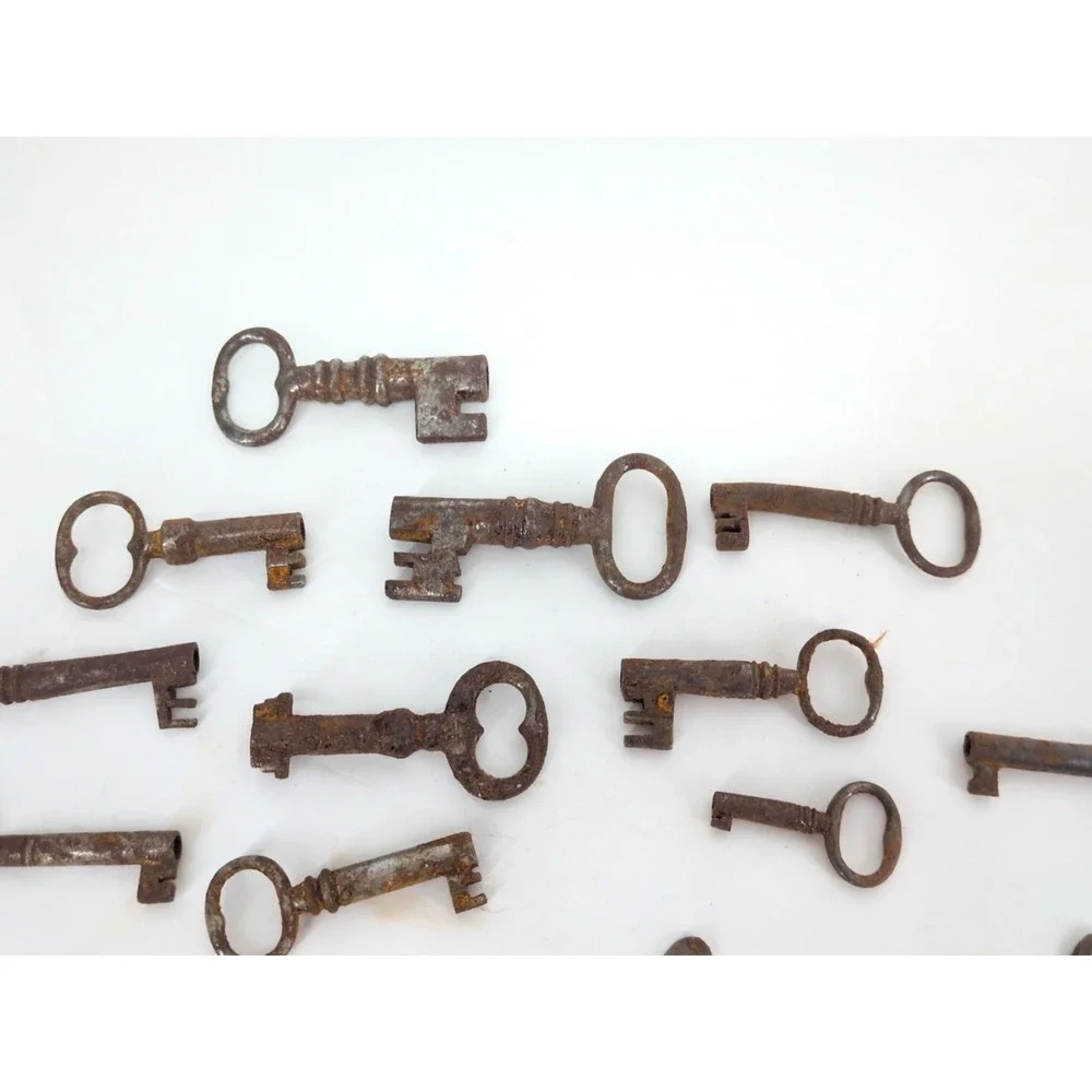 Vintage Skelton Key Lot 20 Antique Keys Craft Collect